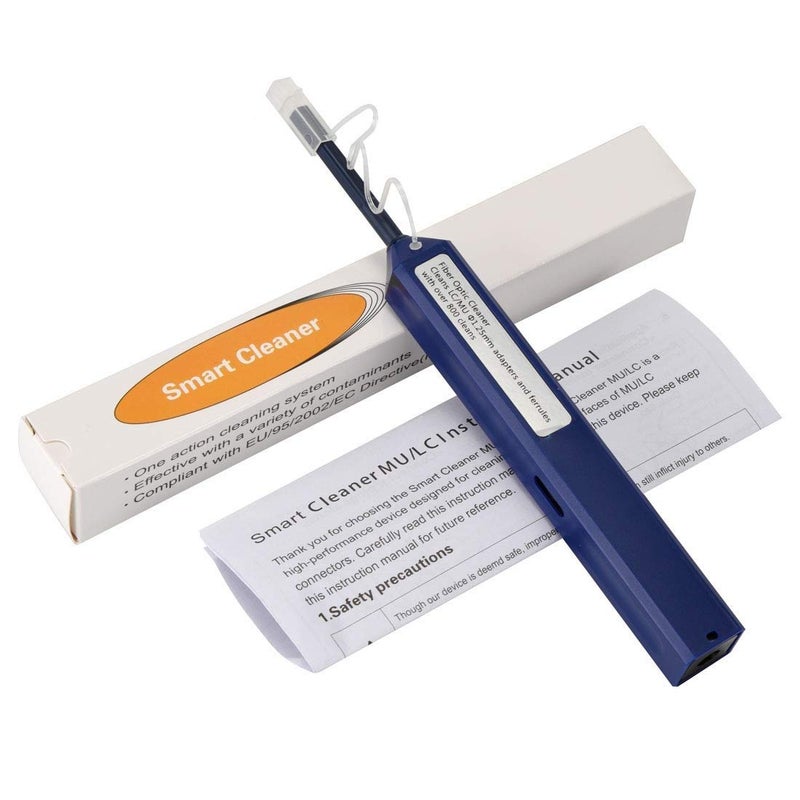 YIENFBEV Fiber Optic Cleaning Pen, LC/MU 1.25mm Ferrule Connectors Fiber Cleaner, Cleans Over 800 Times - Image 1
